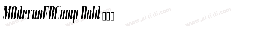 MOdernoFBComp Bold字体转换